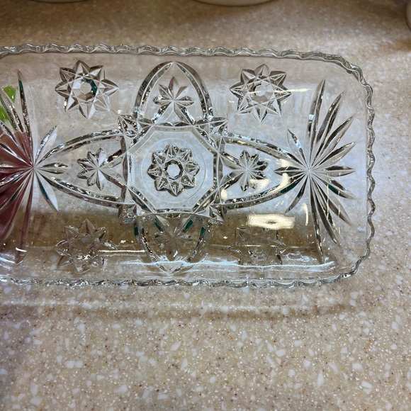 Star of David Clear Glass Dish - Picture 5 of 7